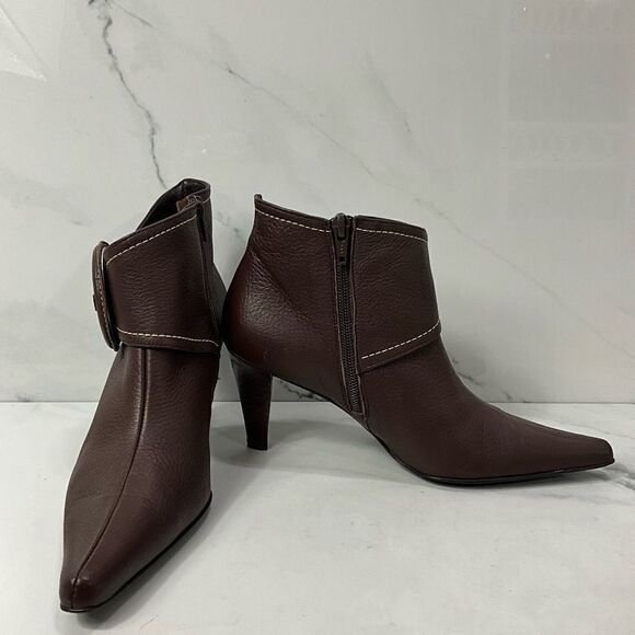 COSTA BLANCA Leather Ankle Booties - Picture 3 of 10